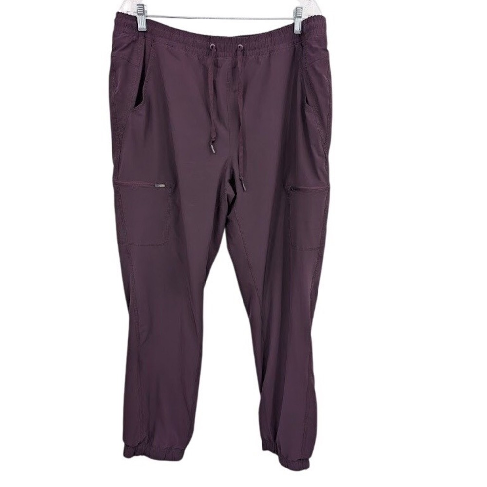 Eddie Bauer Women's‎ Fleece Lined Jogger Pants Purple sz 16